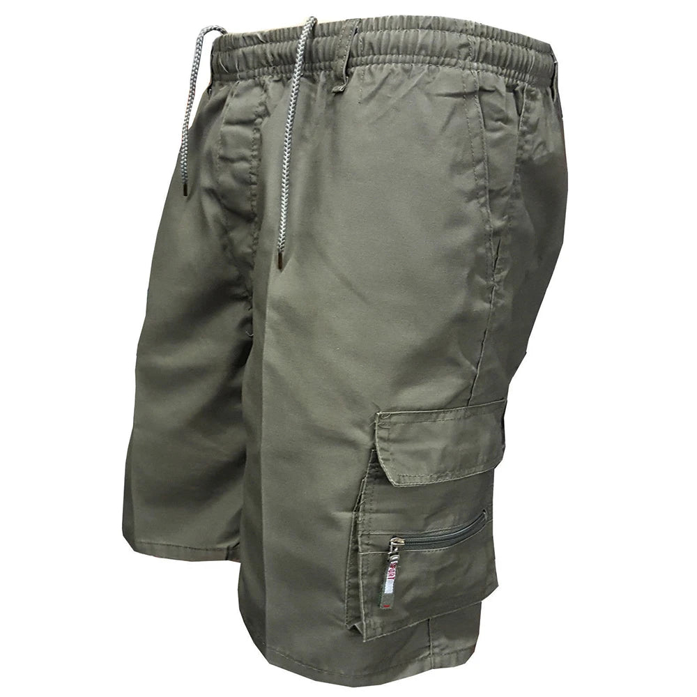 Men Military Tactical Shorts Summer Loose Casual Cargo Shorts Multi Pocket Outdoor Jogging Sweatpants Hiking Pants
