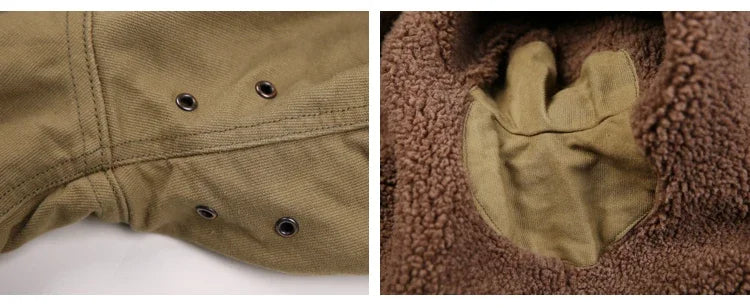 NON STOCK USN N-1 Deck Jacket Sherpa Lining Military Style Men Warm Coat 3 Colors