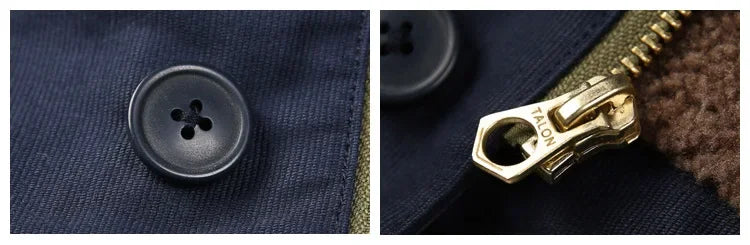 NON STOCK USN N-1 Deck Jacket Sherpa Lining Military Style Men Warm Coat 3 Colors