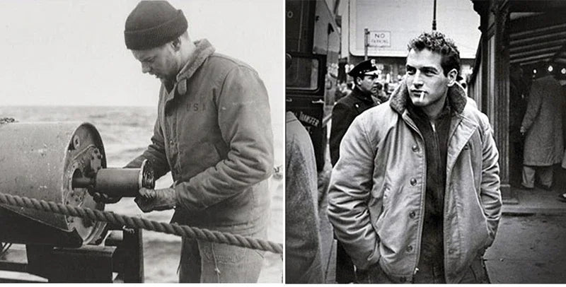 NON STOCK USN N-1 Deck Jacket Sherpa Lining Military Style Men Warm Coat 3 Colors