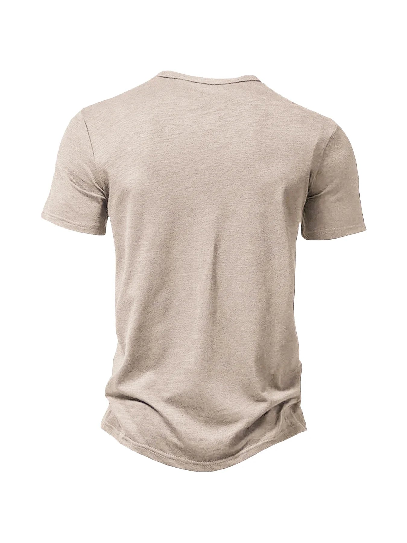 Men's Summer Basic T-Shirt Henley Neck Short Sleeve Male Casual Pullover Outdoor Breathable Streetwear Men's T-Shirt Tops