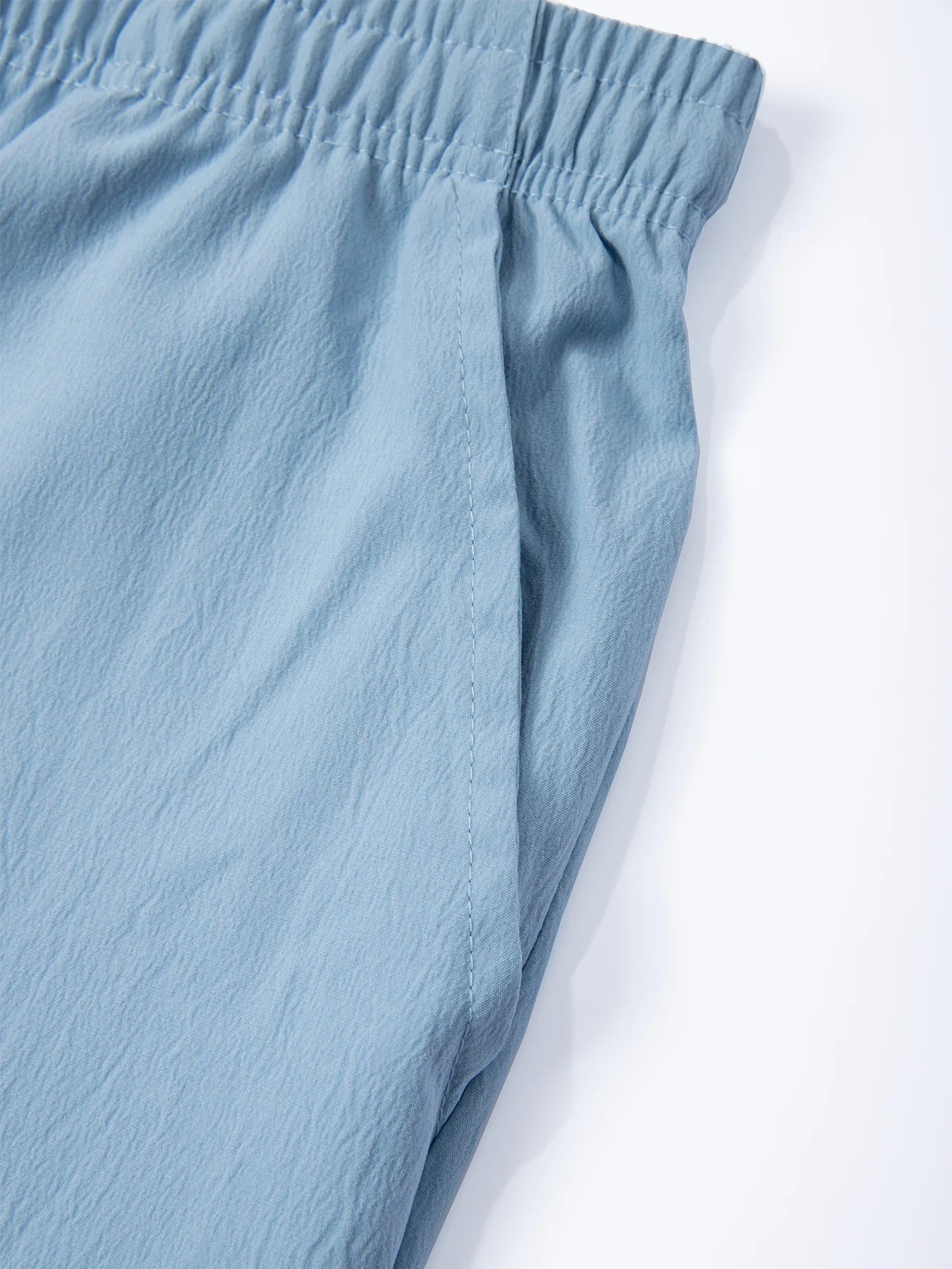 Men's Casual Breathable Pants Summer Solid Color Elastic Waist Trousers Loose Fitness Lightweight Wide Leg Pants Streetwear